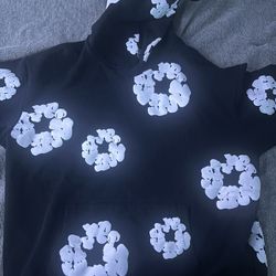 denim tears size L black 