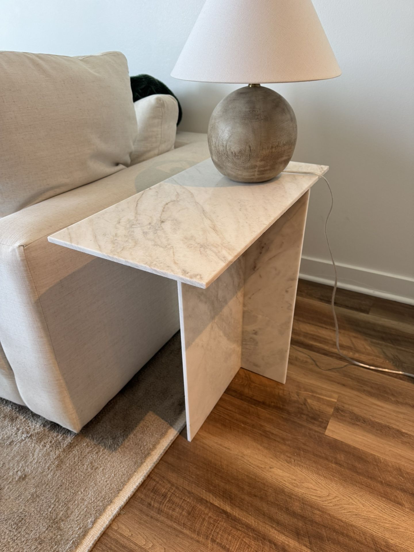 Real Marble Side Tables