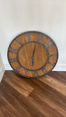 Large wood clock