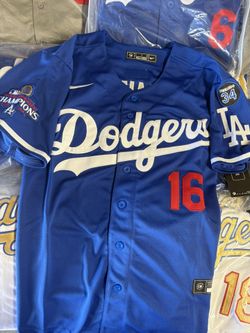 Dodgers Smith Blue Jerseys 