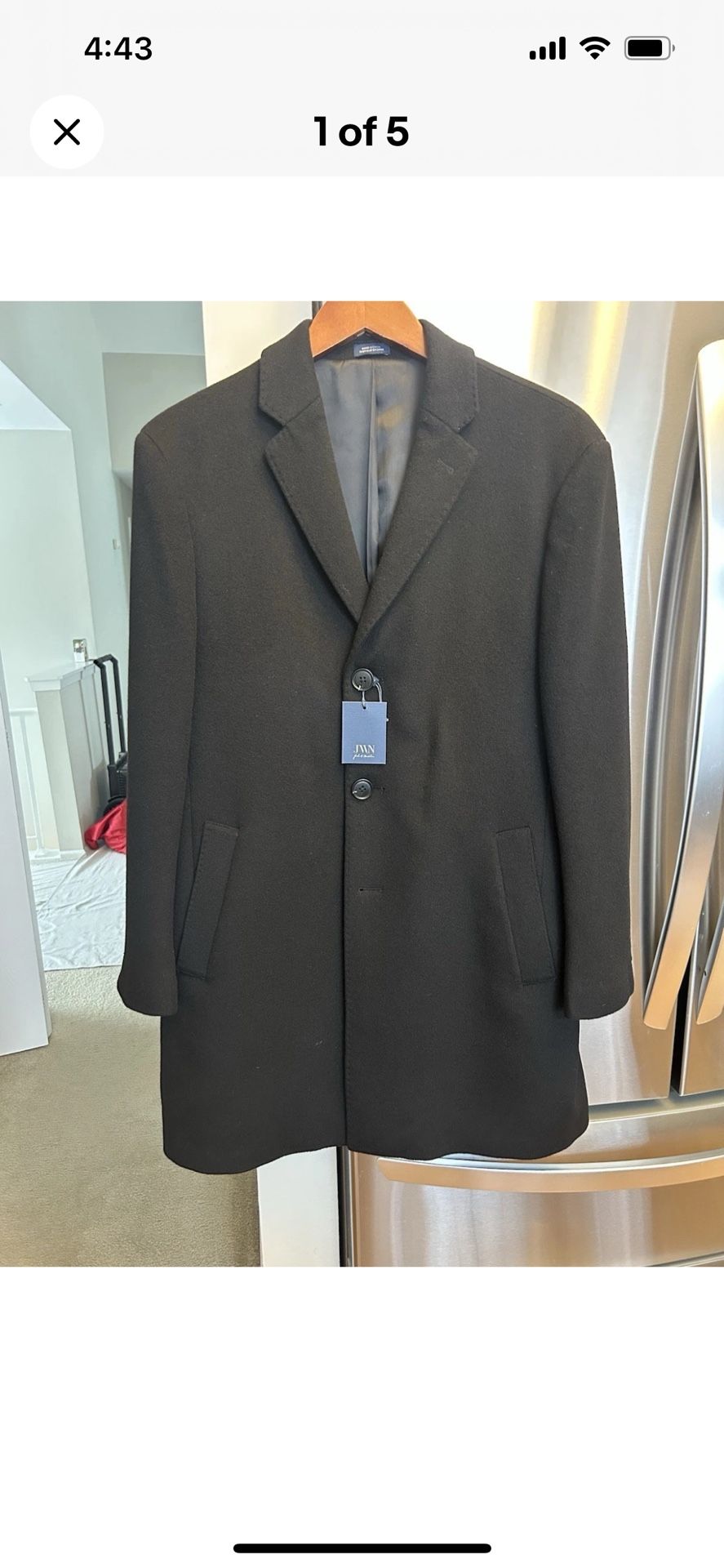 Wool Overcoat Size 38