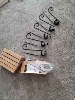 Plant Hook Deck Hanger Set Of 5 Pieces Hooks Bird Feeder Fence Hummingbird Weeding Decorations Garden Décor New