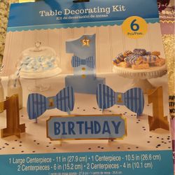 Birthday Gold Table Top Kit First 
