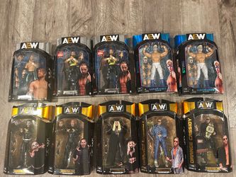 New AEW Wrestling Action Figure Lot of 10 will ospreay Jay white Matt Jeff Hardy Julia hart sting orange Cassidy Chase