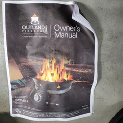 Outland Portable Camping Or Patio. 21" ropane Fire Pit W/ Carrying Case