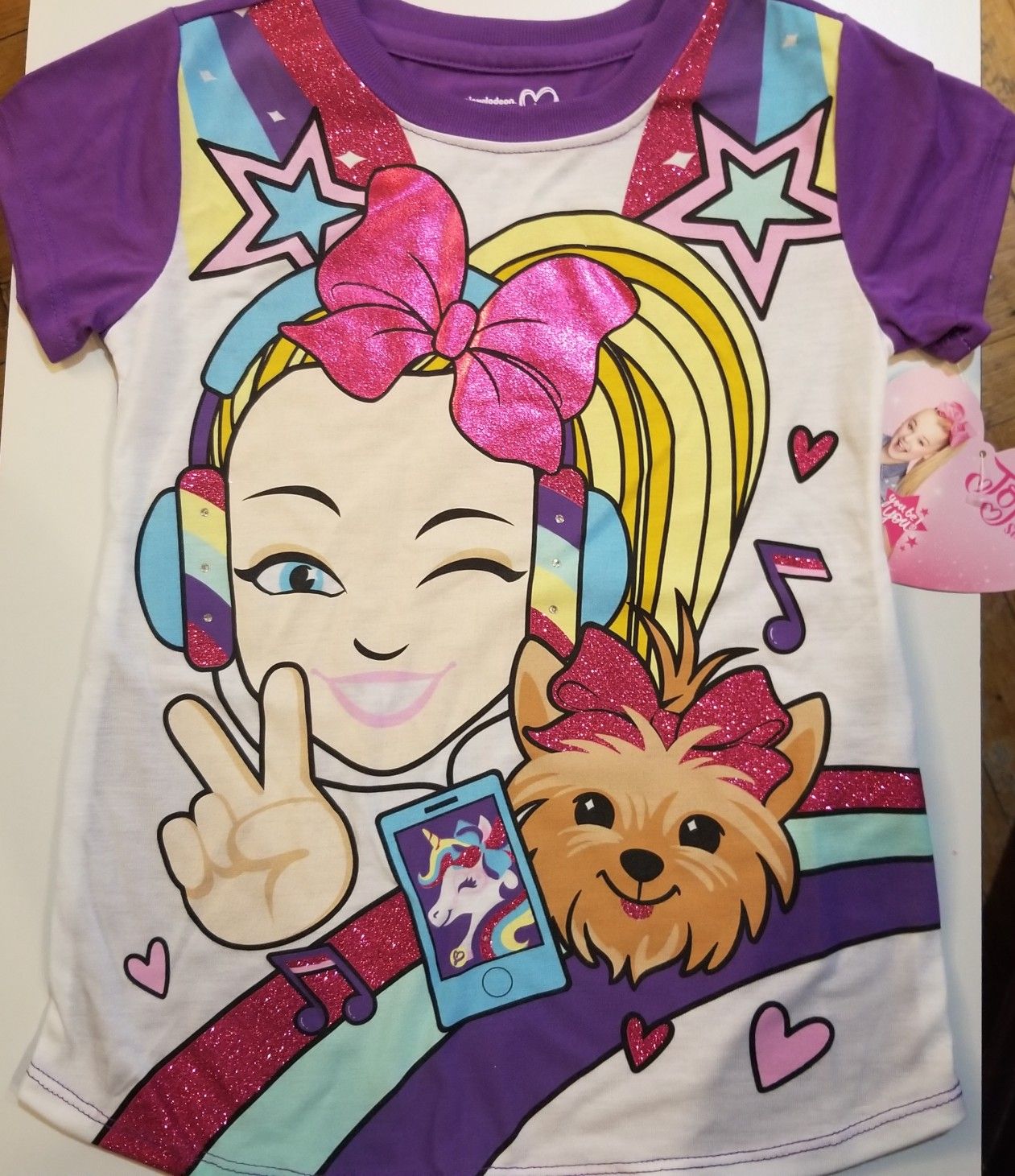 Jojo Siwa and Bow Bow T Shirt Size Medium 7/8