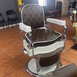 1920’s Koken Bow Tie Barber Chair 