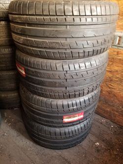 (4) CONTINENTAL EXTREMECONTACT SPORT P255/40/19 LIKE NEW TIRES