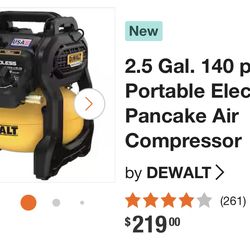 Air Compressor - Dewalt cordless