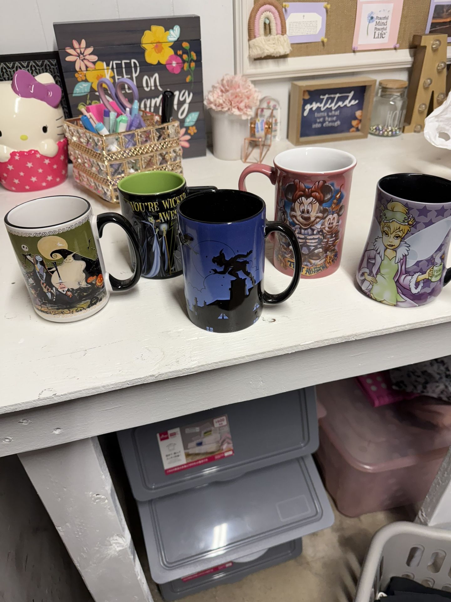 4 Collector Disney Mugs