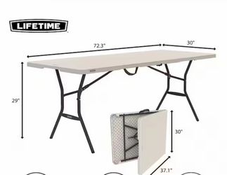 Lifetime 6 ft. Fold-in-Half Table
