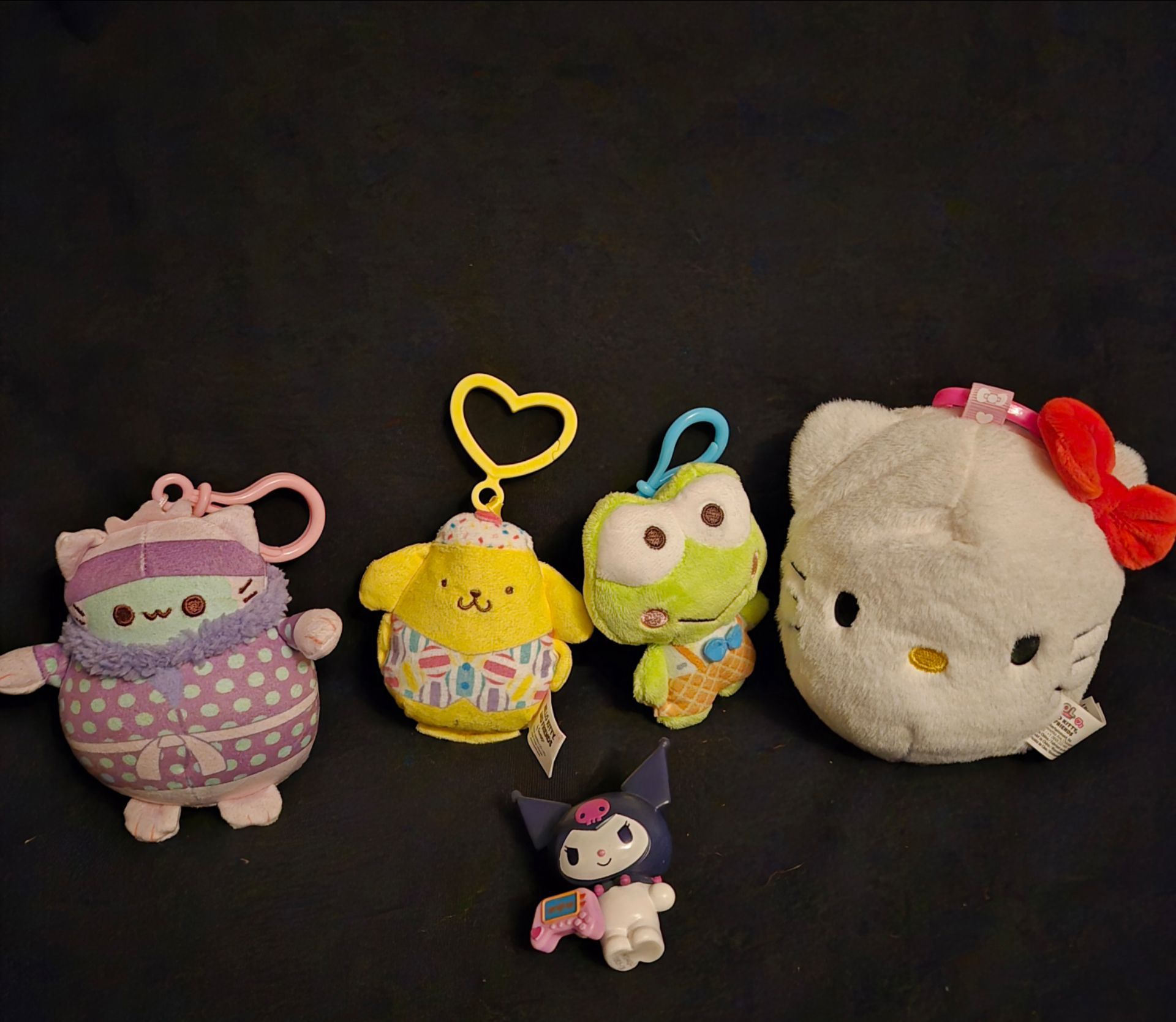 Hello Kitty and friends plush Keychain lot