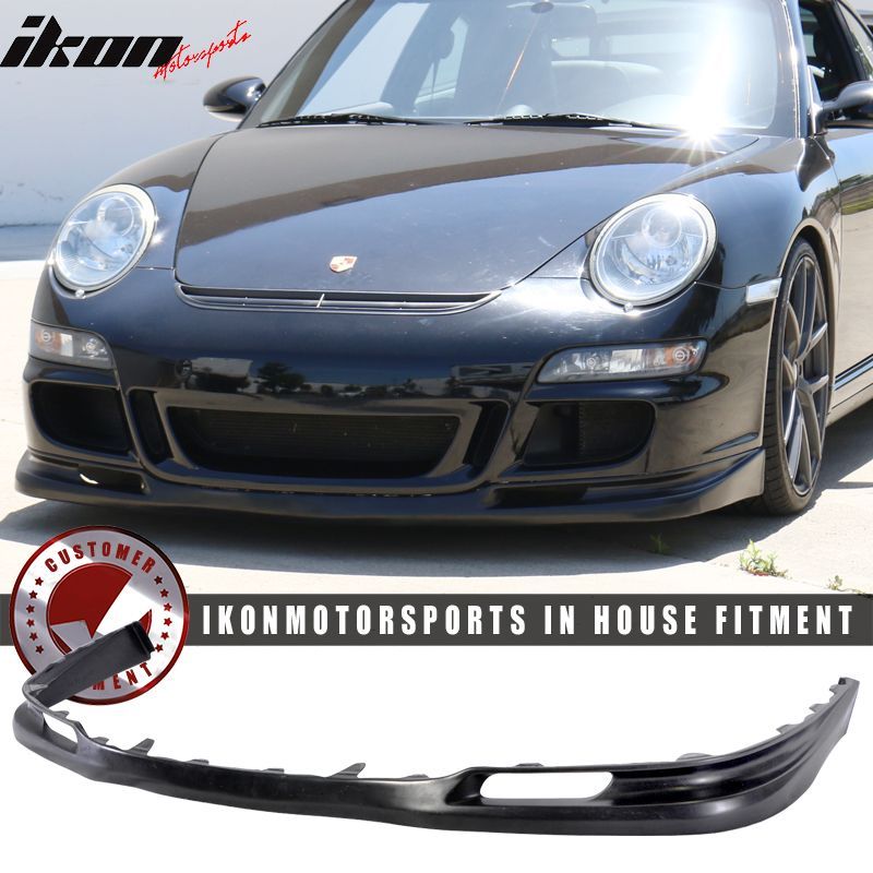 Fits 2005-2008 Porsche 997 911 GT3 Style Front Bumper Lip Spoiler Kit PU Unpainted