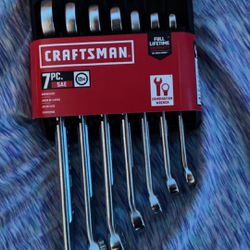 CraftsMan 7Pc SAE Combination Wrench Set
