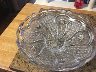 Large Crystal glass dish