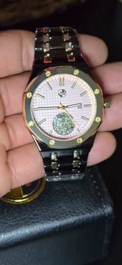 AJ Luxury Royal Oak Style Skeleton Watch.