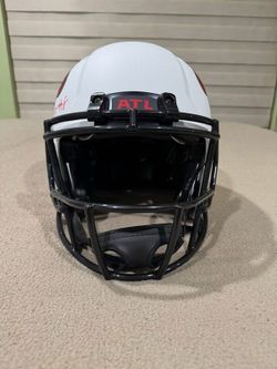 Kyle Pitts Signed Atlanta Falcons Speed Lunar Eclipse F/S Helmet (BAS)