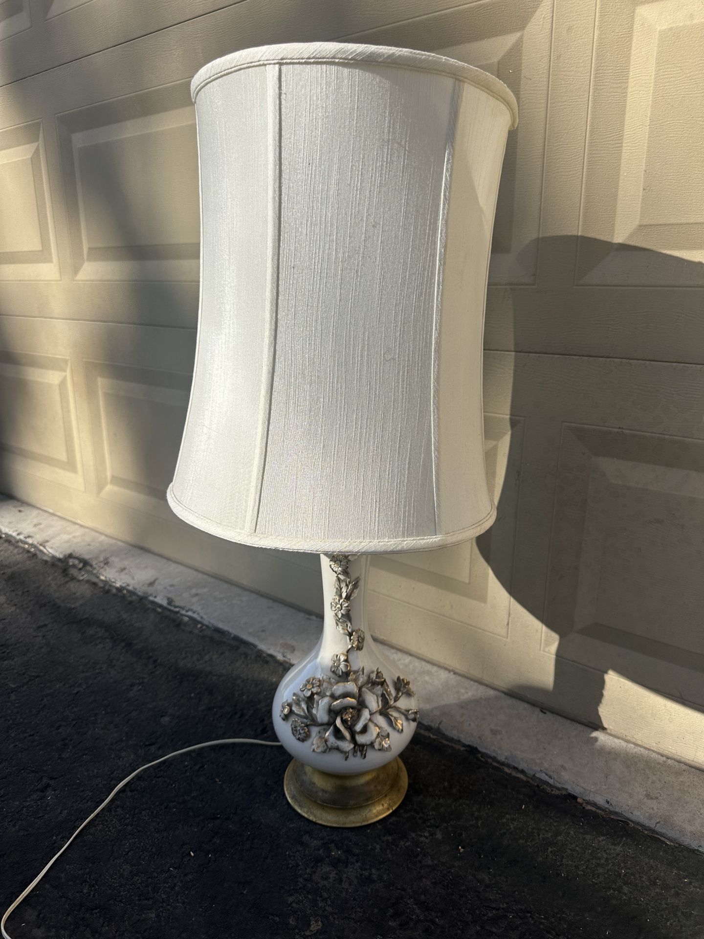 Unique vintage lamp 33” high