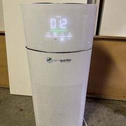 1943 sq. ft. Air Purifier in White with 360-Degree HEPA Filter, Air Quality Monitor, Timer for Large Rooms