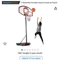 Kids Adjustable Height Basketball Hoop