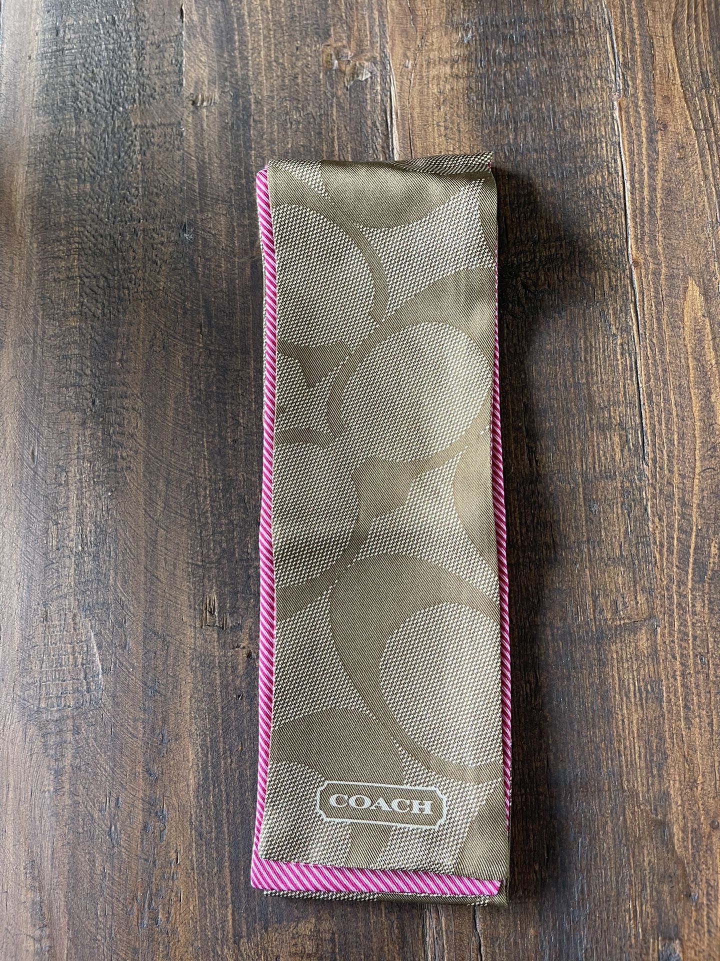 New authentic Coach Headband / Ponytail Scarf or Purse Scarf