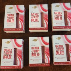 Brand New Boxes of Dove Oat Milk & Berry Brulee Bar Soap 5 oz