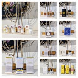 Designer travel Mini Perfumes fragrances Cologne Maison Margiela Replica Jo Malone Hermes Armani Byredo
