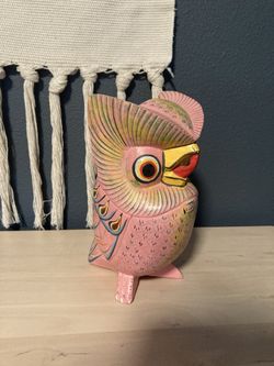 Wooden Owl Decor