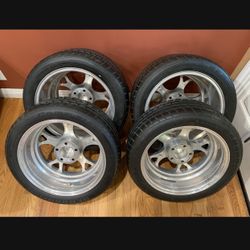 Budnik Billet Polished Aluminum Pro Touring Rims Racing Rims Wheels Wheel set Tires