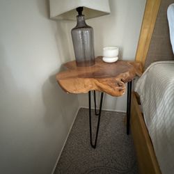 Wood Nightstand 