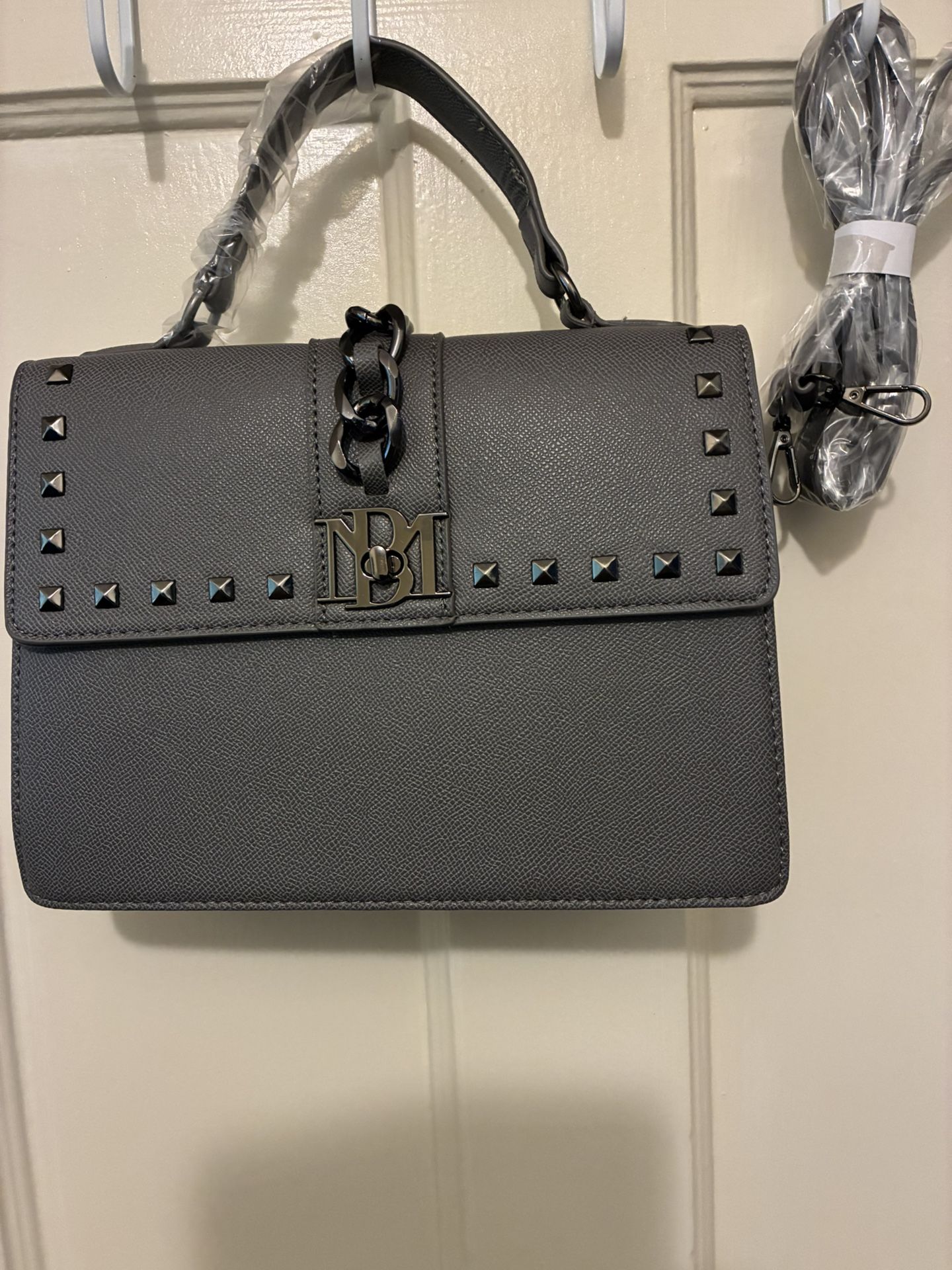 Badgley Mischka Crossbody with Gunmetal Chain Detail