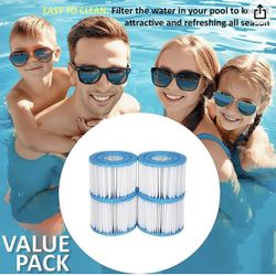 FILTREN Type VI SPA and Hot Tub Filter Replacement Cartridge Hot Tub Swimming Pool Filter Cartridge (4 Pack)