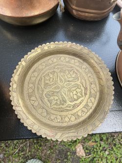 Ornate Brass Plate