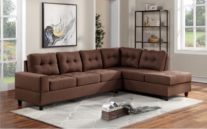 New In Box 📦 Brown Reversible Sectional 