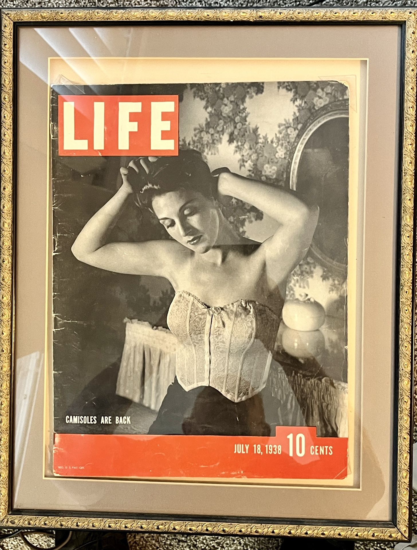 Life Magazine Antique Cover 1938 Camisole Are Back Edition