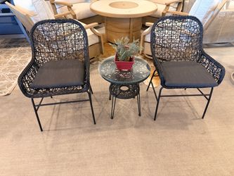 3-Piece Wicker Patio Bistro Set