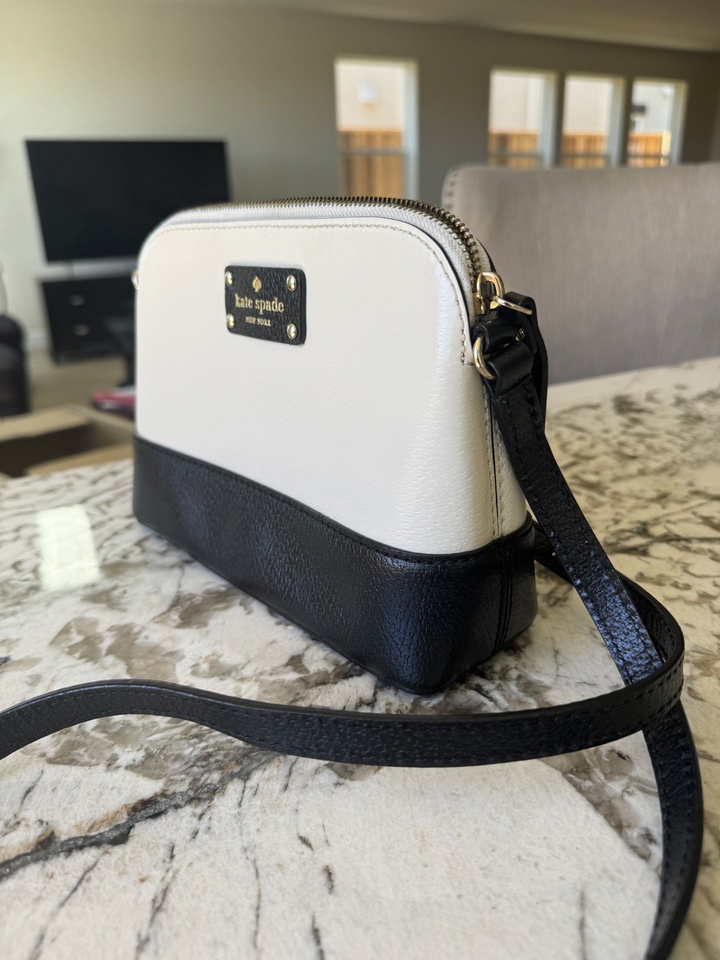 Preloved Kate Spade Two-Tone Leather Handbag