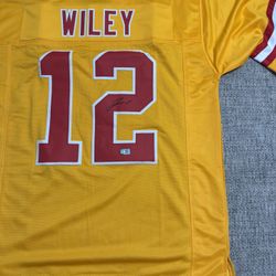 JARED WILEY SIGNED Autograph Custom Jersey - Metabilia Coa - Kansas City Chiefs