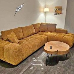 Sweet ☺️Camacho Amber Upholstered Chaise Sectional Sofa