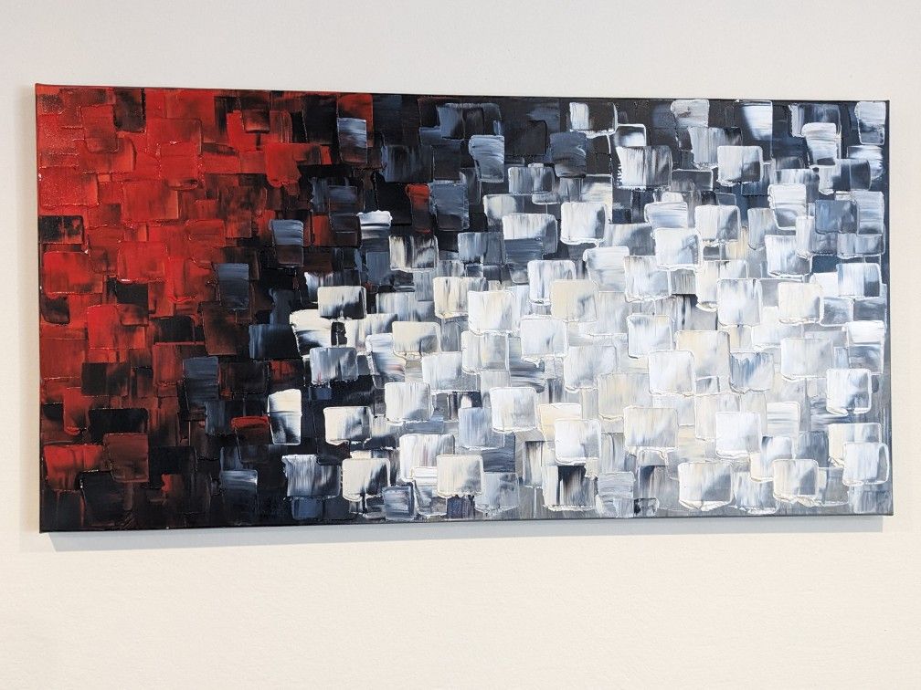 Hand-painted Abstract Painting On Canvas