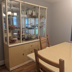 Table + China Cabinets With Mirror [FREE]