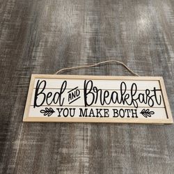 Bed & Breakfast Wall/Door Hanger