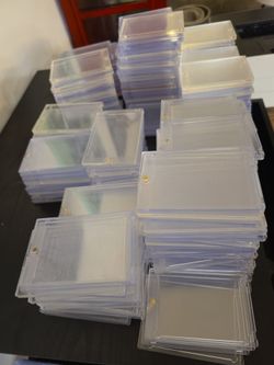 Lot of Clear Trading Card One-Touch Holders