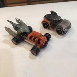 Disney Marvel Guardians of the Galaxy Rocket Raccoon Lot of 2 cars.  One car from Marvel and one Hotwheels.  Preowned good condition. 