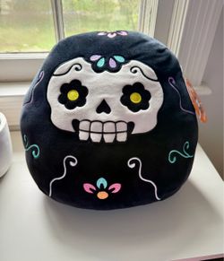 NWT Squishmallows 12" GUADALUPE the Sugar Skull Day of the Dead Halloween Plush #1617