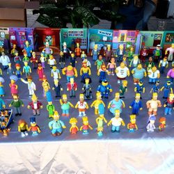VINTAGE 2000  LOS SIMPSONS  WORLD OF SPRINGFIELD    INTERACTIVE COLLECTION 16 HOUSES / 104 FIGURES  SUPER RARE 