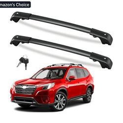 New 300lb Roof Rack Cross Bars Compatible with Subaru Forester 2014-2026 (not for Wilderness), Heavy Duty Lockable Aluminum Roof Rails Crossbars Cargo
