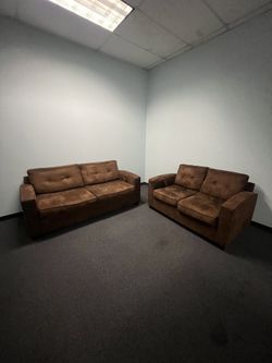 2 Matching Brown Couches - Good Condition - $150 OBO