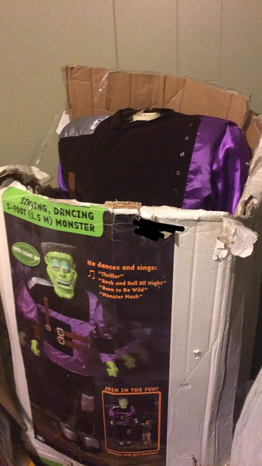 5ft Gemmy animated life size Frankenstein Halloween prop