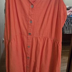 NEW Summer Orange Dress 